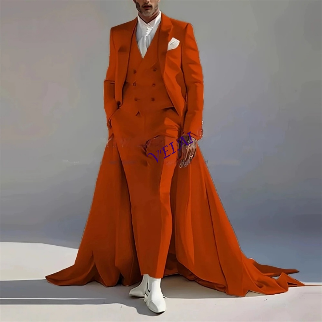 Men Formal Wear Wedding - CustomizedMen Banquet Three Piece Suit Attire