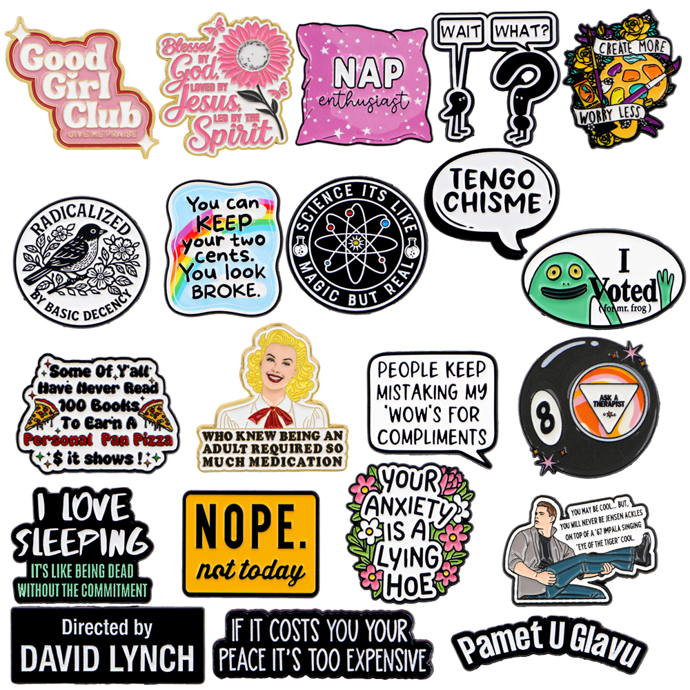 Tuxedo Lapel Pin - YOUR ANXIETY IS A LYING HOE
