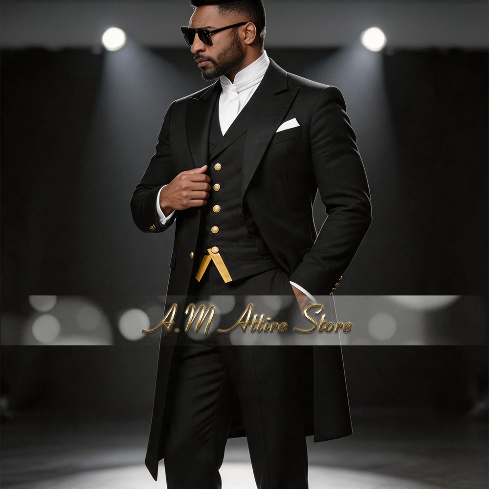 Men Formal Wear Wedding - Wedding Suit for Men Blue 3-Piece