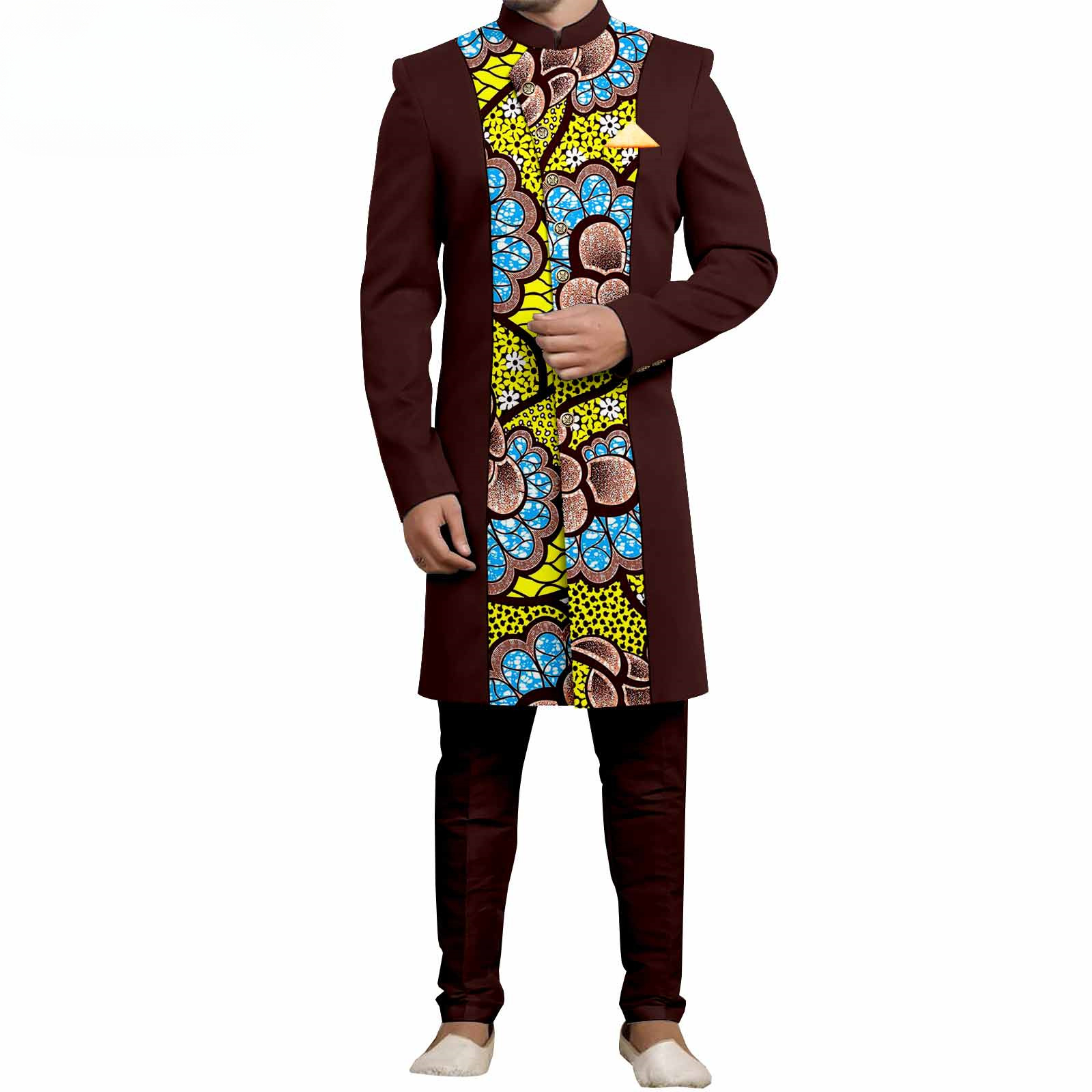 Mens Formal - Men`s Suit Slim Fit Embroidery Single