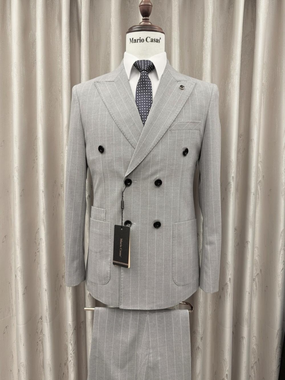 2026 New Striped Suit Set 2 Pi - Men Formal Wear For Wedding reseña y precio