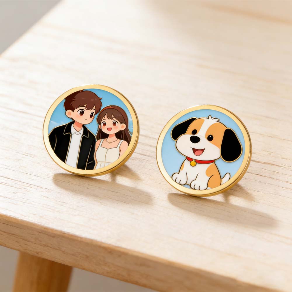 Print Demand Photo Tag Persona - Tuxedo Lapel Pin reseña y precio