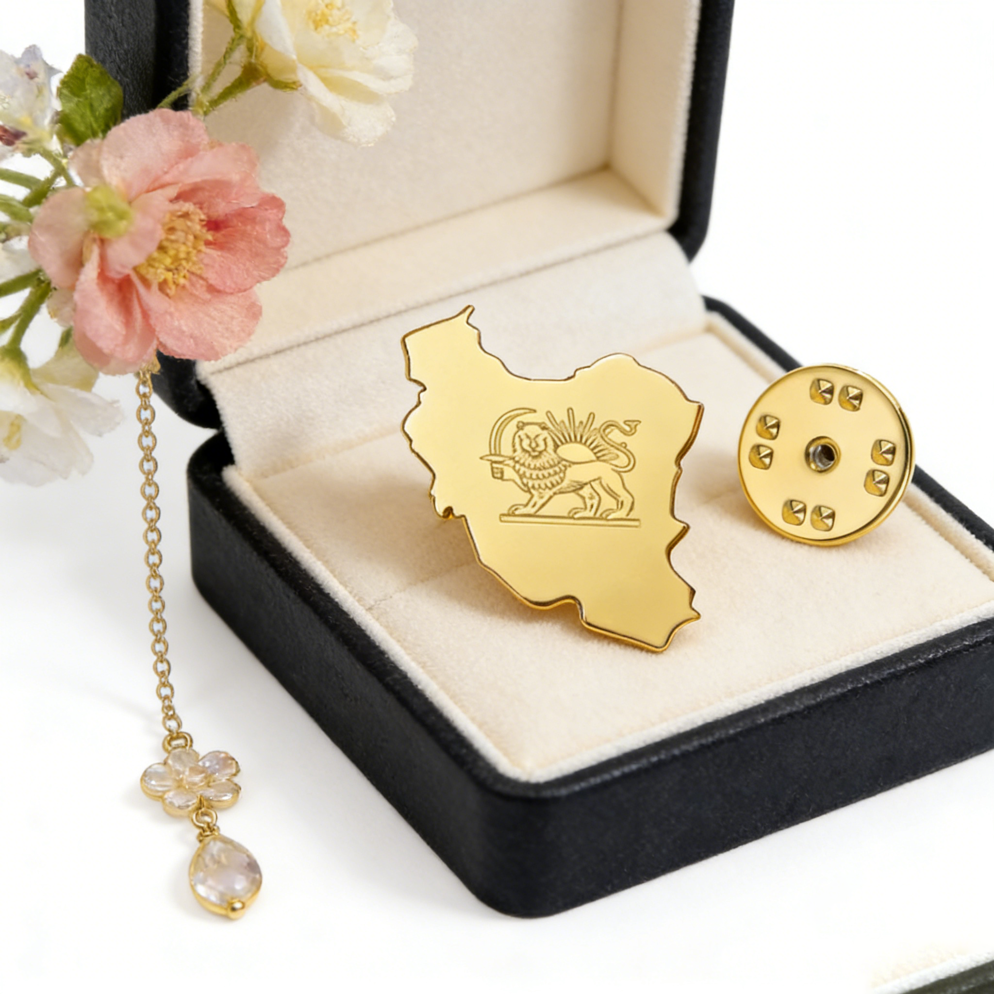 Lucktune Iran Pin Brooch Stain - Tuxedo Lapel Pin reseña y precio