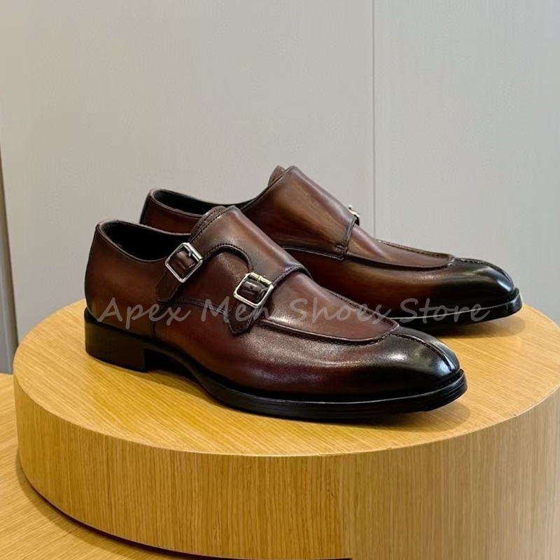 Fashion Cow Leather Buckle Mon - Men'S Formal Office Wear Shoes reseña y precio