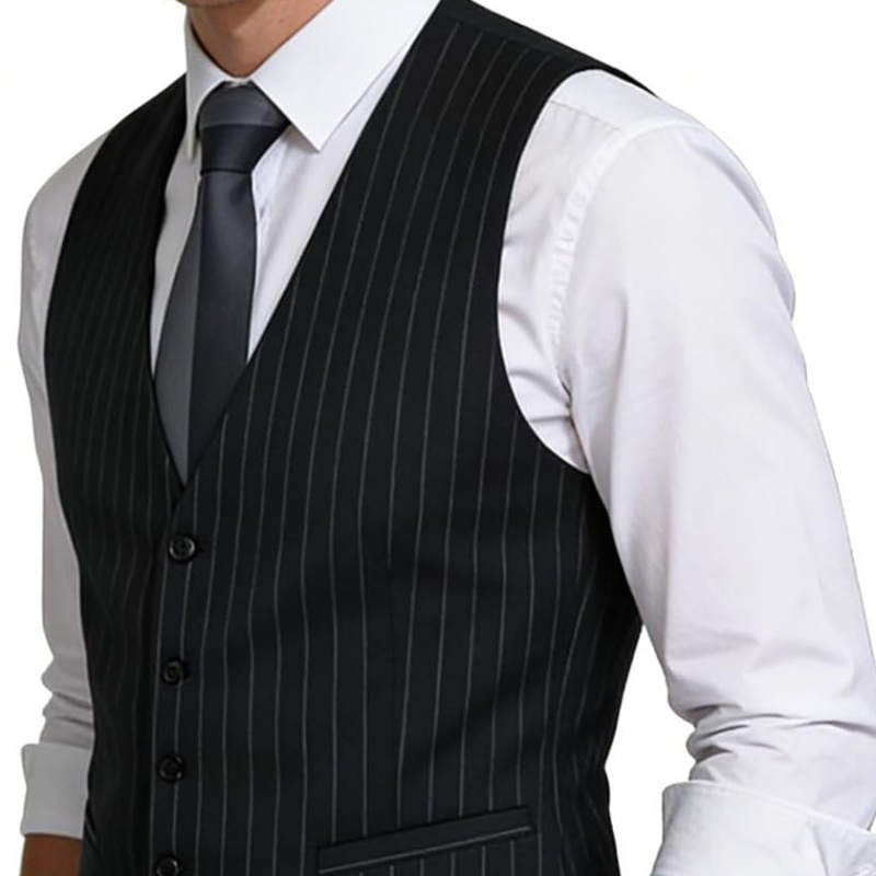Mens Pinstripe Business Suit V - Men Formal Wear Wedding reseña y precio