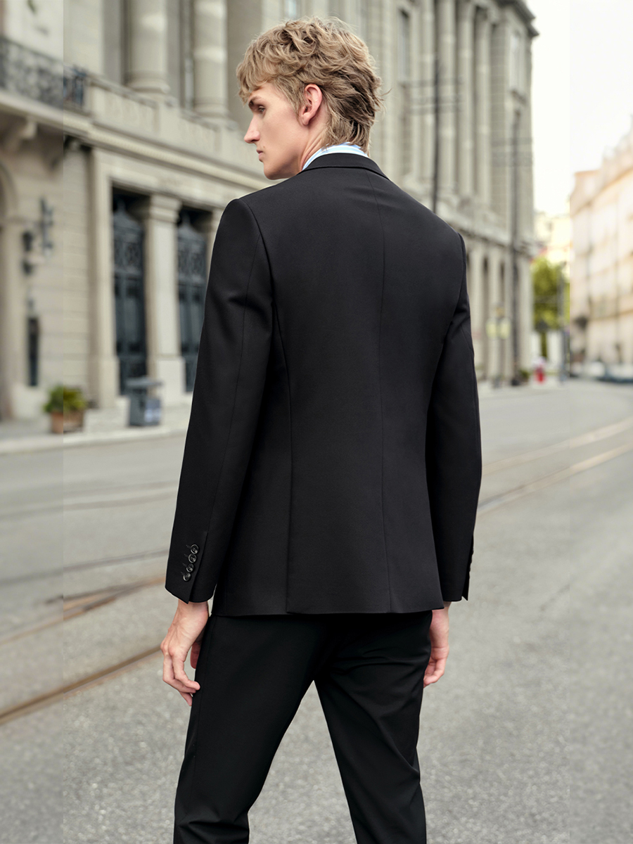 Elastic Men‘s Black Suit Set:  - Men'S Formal Wear For Engagement reseña y precio