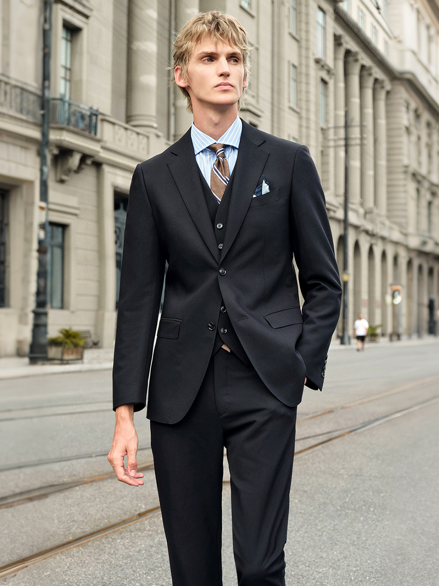 Elastic Men‘s Black Suit Set:  - Men'S Formal Wear For Engagement reseña y precio
