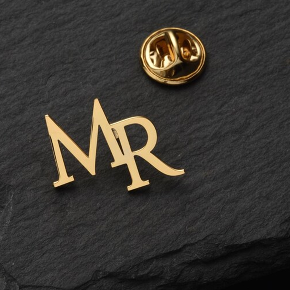 Custom Initials Brooch for Men - Tuxedo Lapel Pin reseña y precio