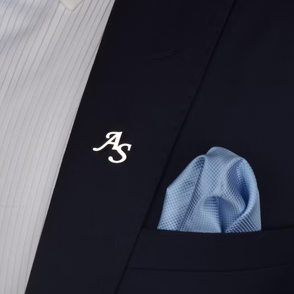 Custom Initials Brooch for Men - Tuxedo Lapel Pin reseña y precio