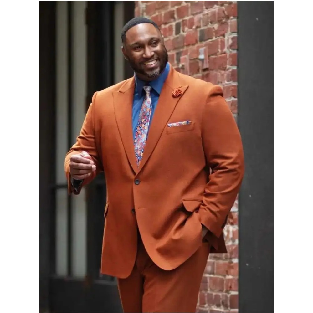 Orange Men Suits Plus Size Jac - Men Formal Party Wear Outfit reseña y precio