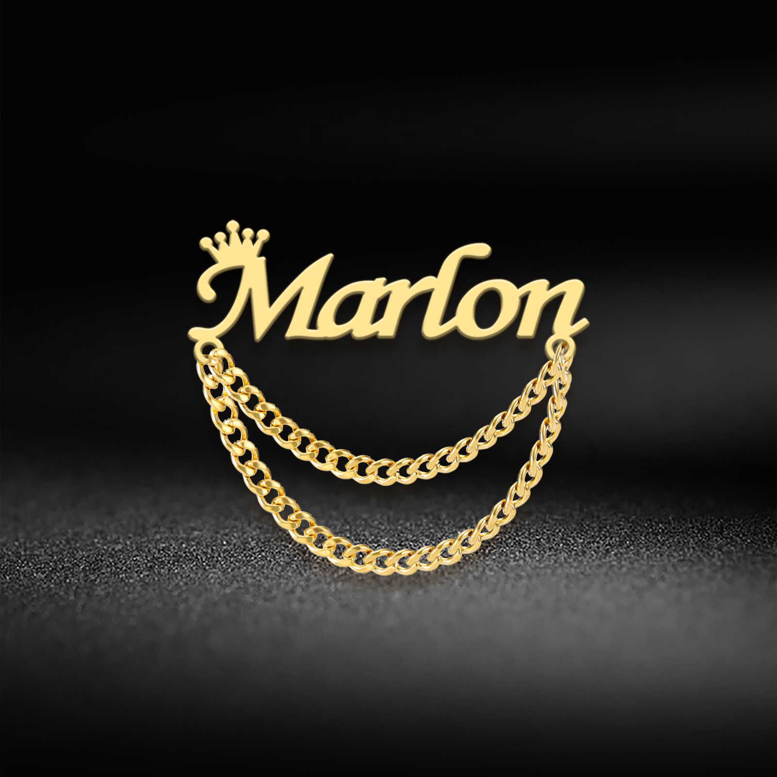 Personalized Name Brooch Custo - Tuxedo Lapel Pin reseña y precio