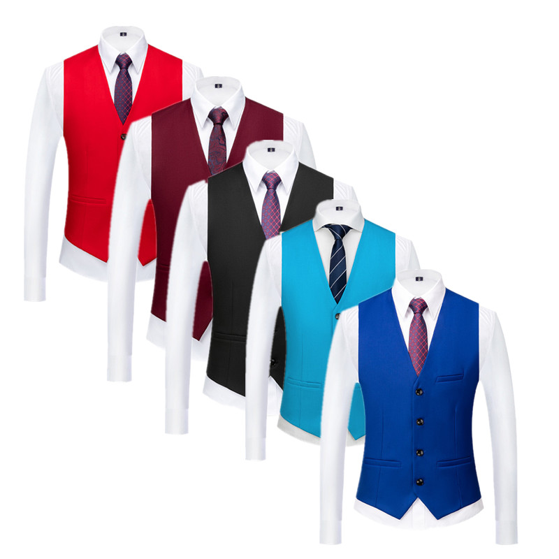 Pure Color Formal Suit Vest Bl - Men Formal Wear Wedding reseña y precio