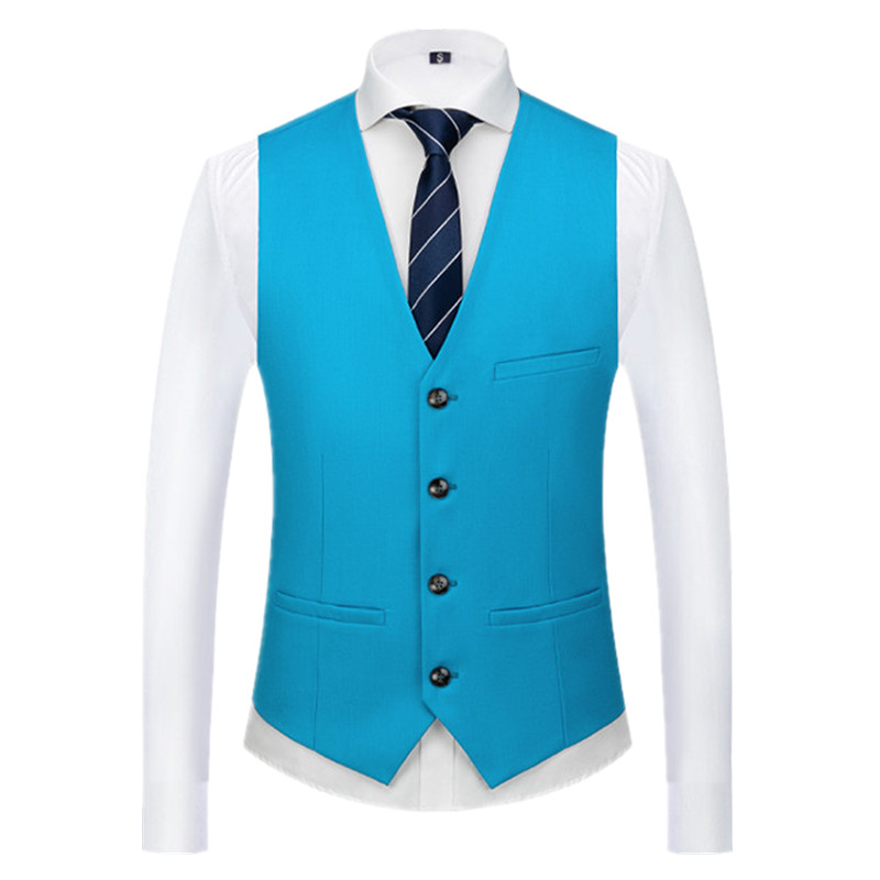 Pure Color Formal Suit Vest Bl - Men Formal Wear Wedding reseña y precio