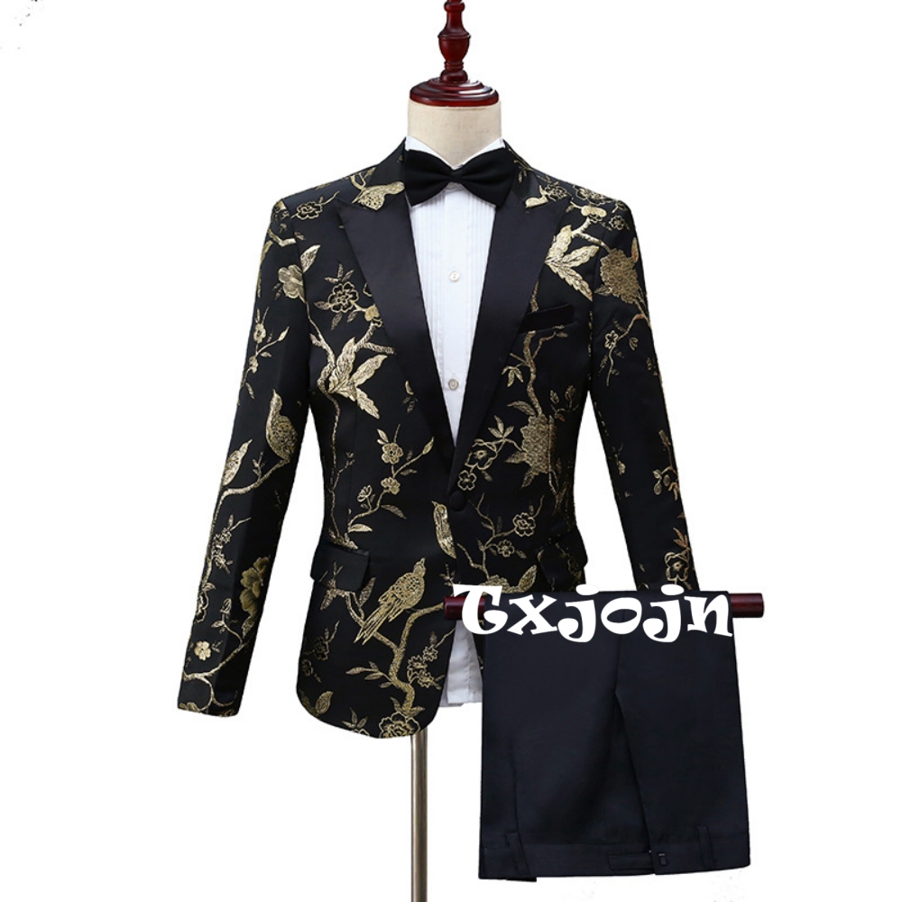 2026 New Exquisite Jacquard Su - Men Formal Party Wear Outfit reseña y precio