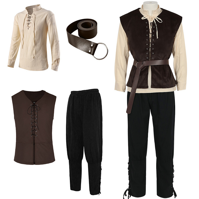 4 Pcs Men's Halloween Renaissa - Mens Formal reseña y precio