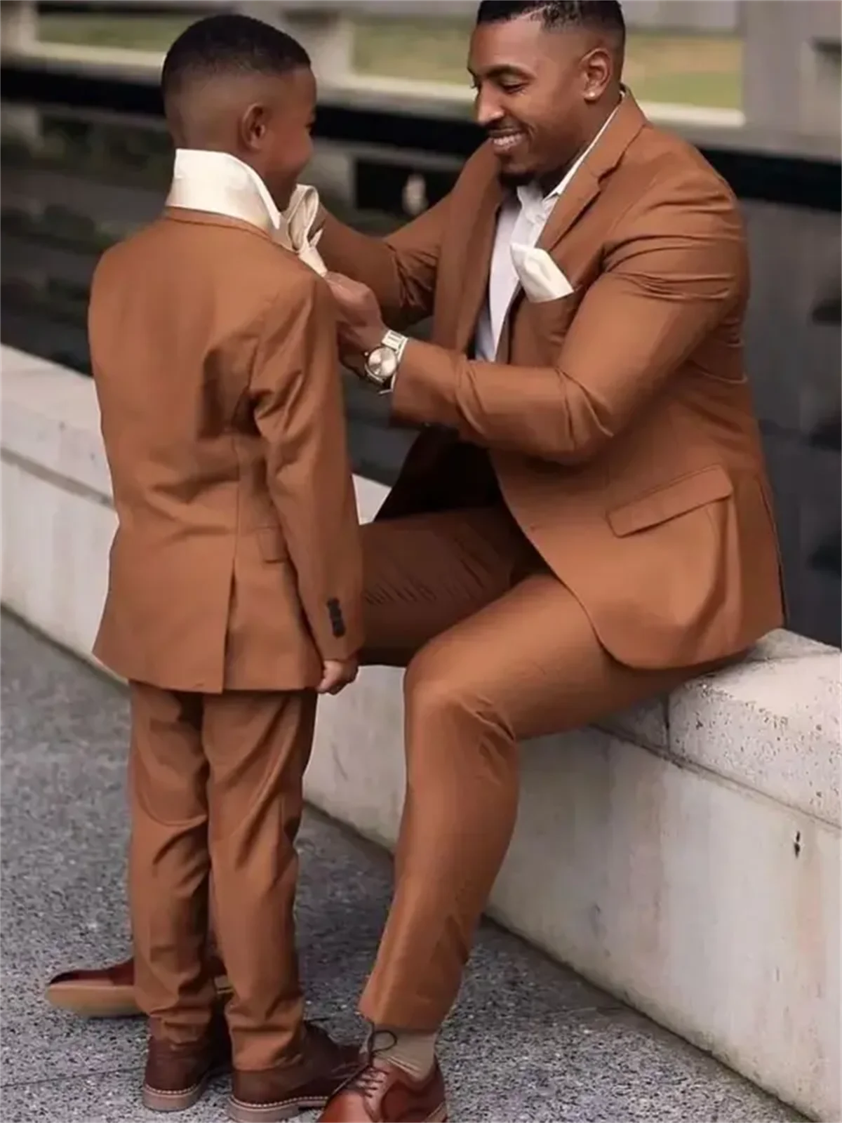 2 Pieces Dark Brown Men Suits  - Men Formal Wear Wedding reseña y precio
