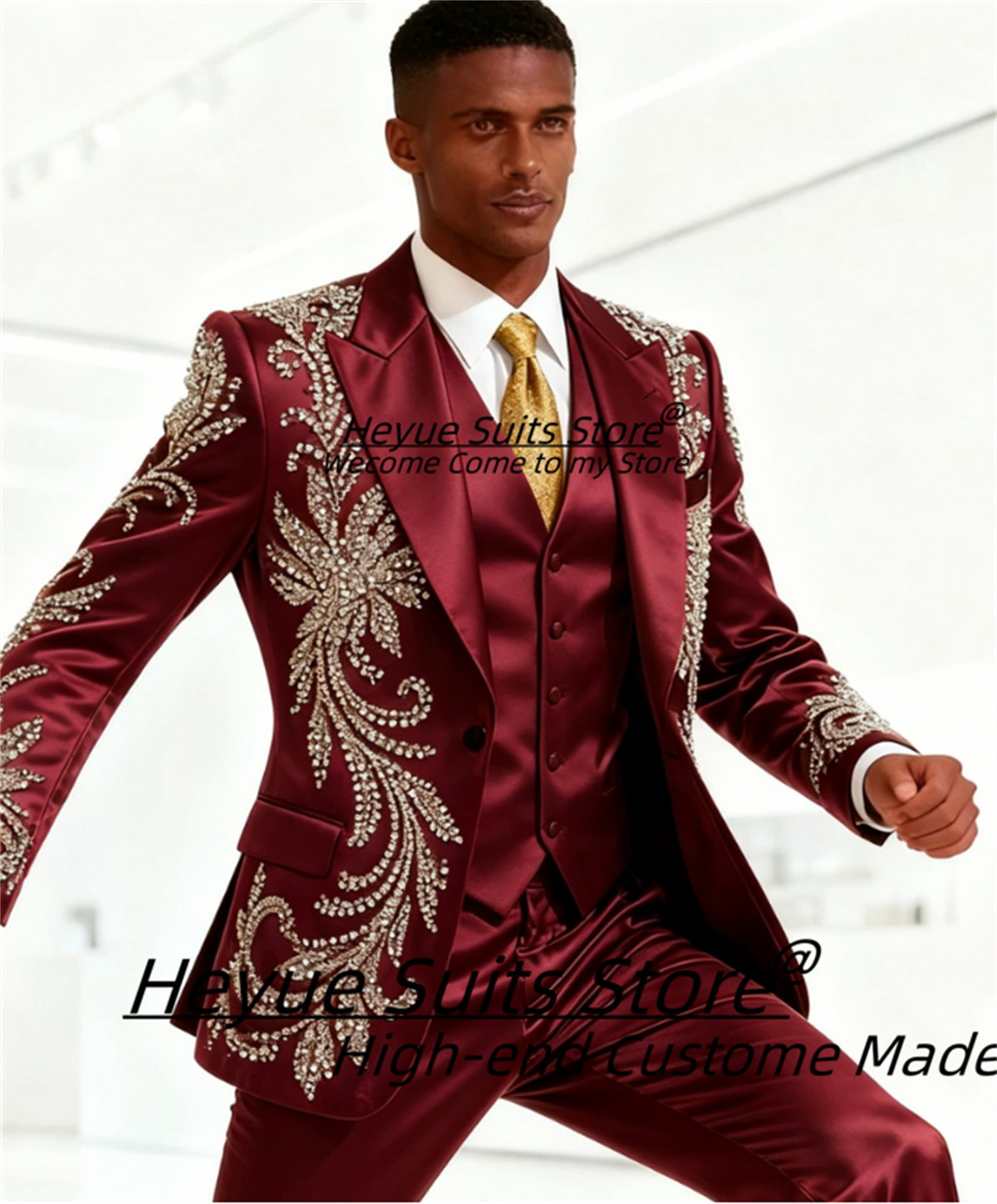 High End Customized Men Suit L - Men Formal Wear Wedding reseña y precio