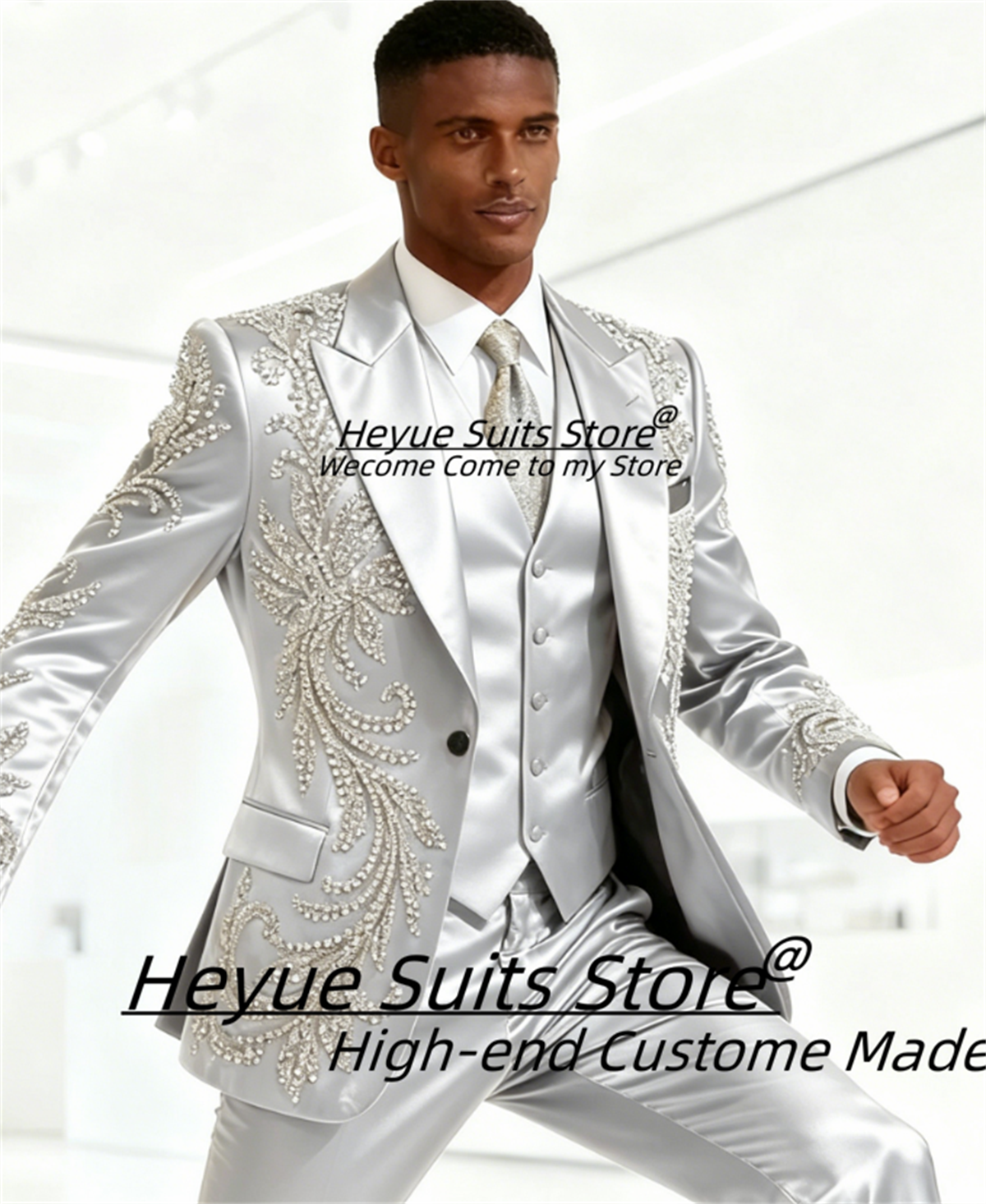 High End Customized Men Suit L - Men Formal Wear Wedding reseña y precio