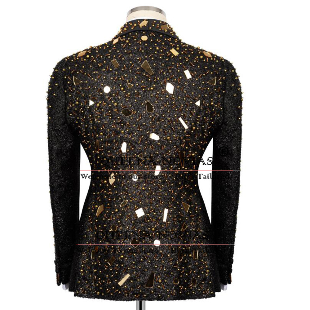 Sparkly Crystals Beading Suit  - Men'S Formal Wear For Reception reseña y precio
