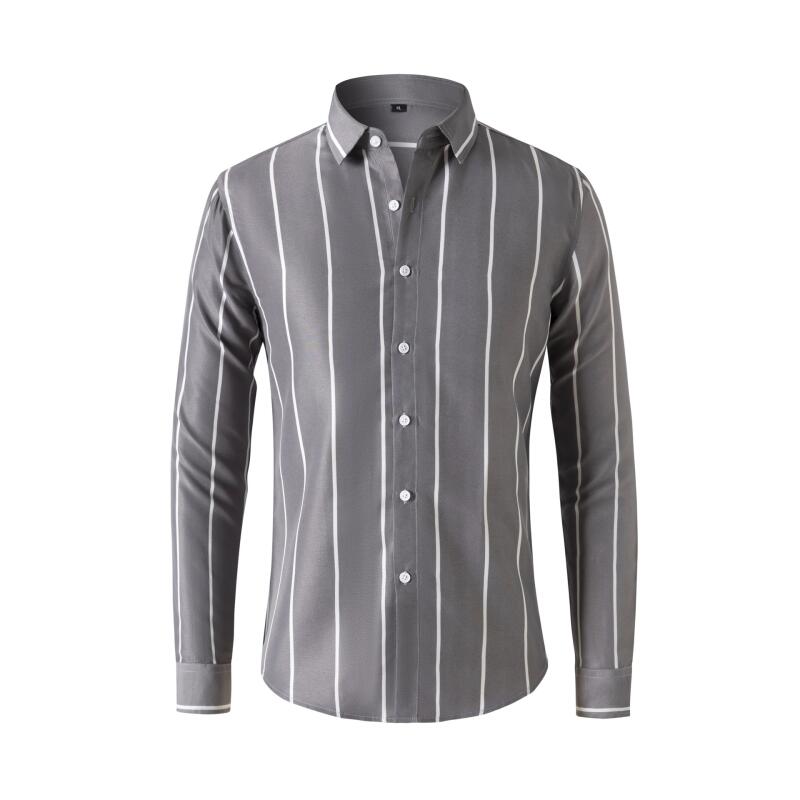 Men's Striped Dress Shirt Long - Mens Formal reseña y precio