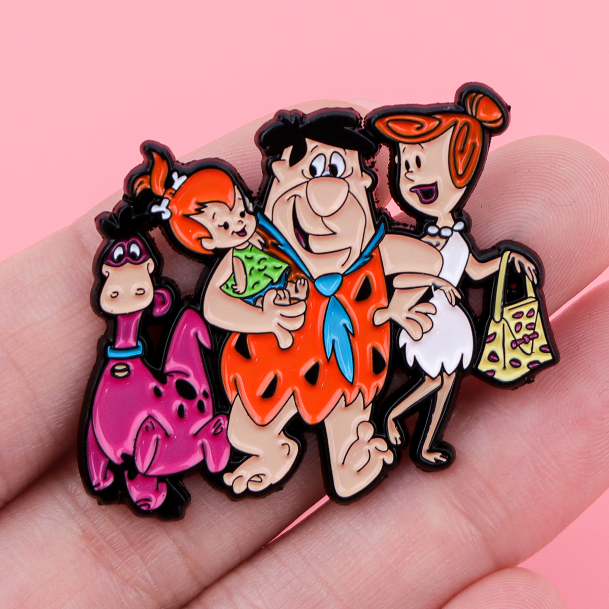 Cartoon Dinosaur Enamel Pin Ba - Tuxedo Lapel Pin reseña y precio
