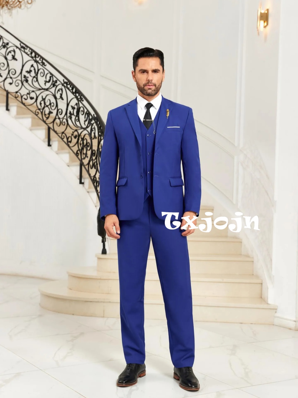 New Blue Men's Slim Fit Suits  - Men Formal Party Wear Outfit reseña y precio