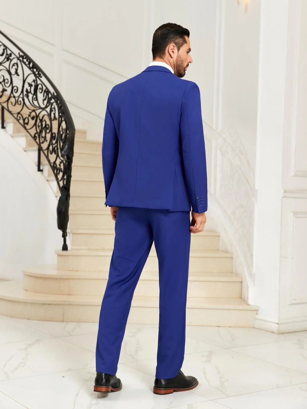 New Blue Men's Slim Fit Suits  - Men Formal Party Wear Outfit reseña y precio