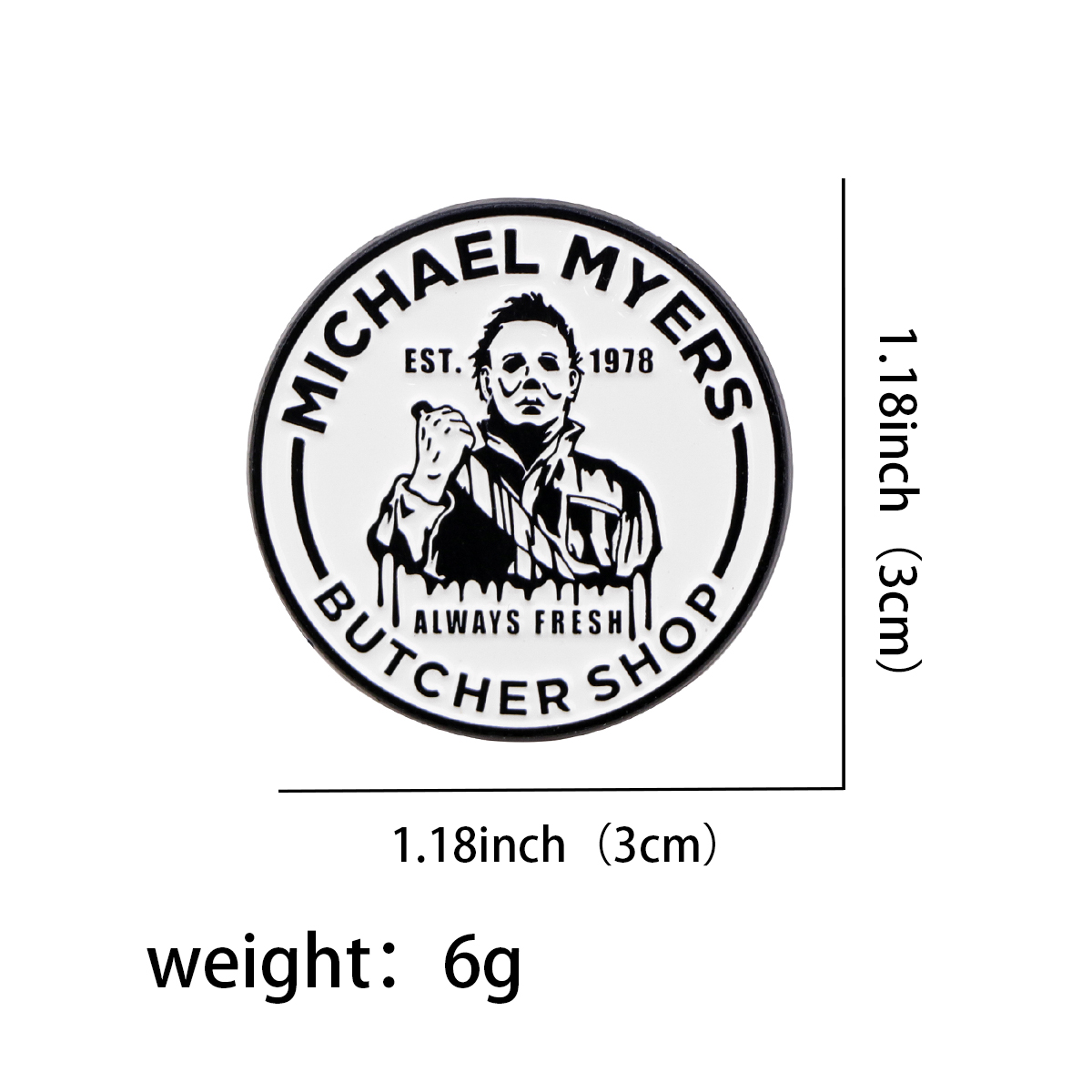 Horror Movie Killer Lapel Pins - Tuxedo Lapel Pin reseña y precio