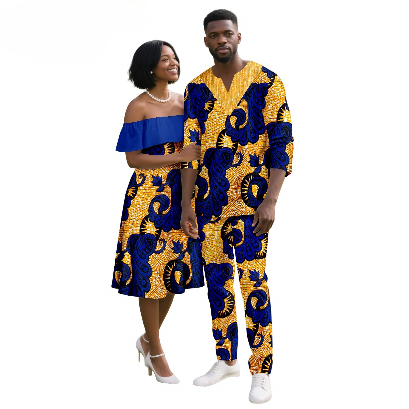 African Couples Clothing Outfi - Men Formal Party Wear Outfit reseña y precio