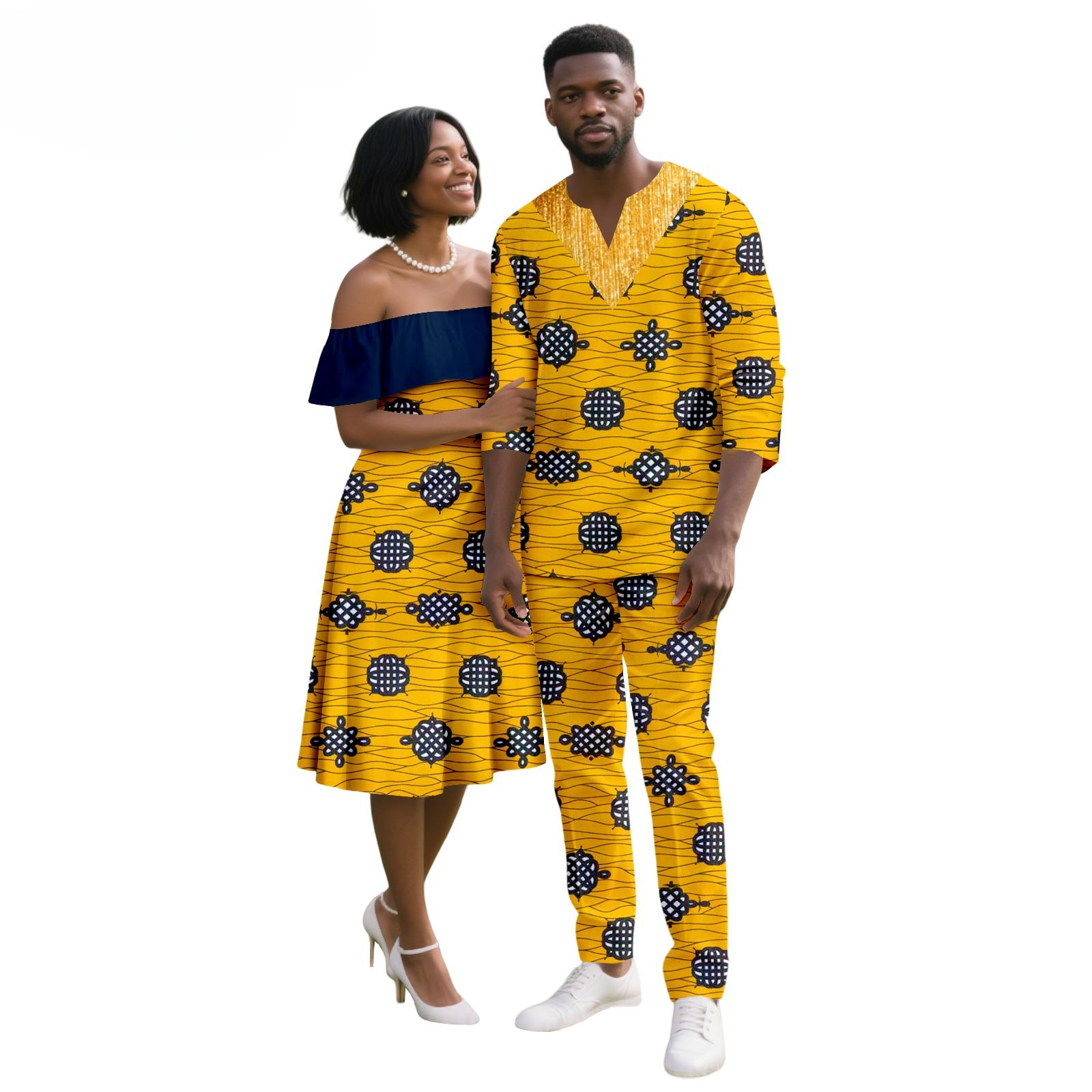 African Couples Clothing Outfi - Men Formal Party Wear Outfit reseña y precio