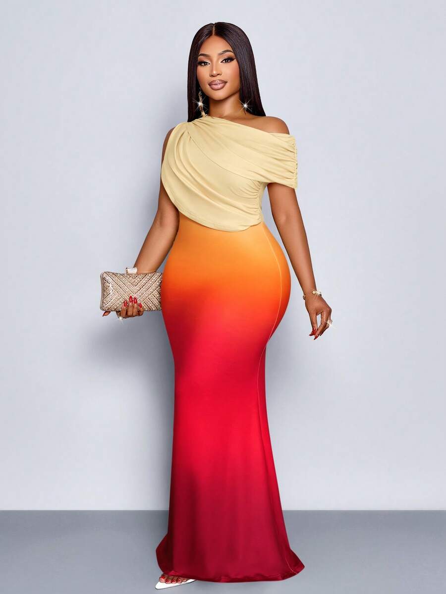 Elegant Apricot Asymmetric Off - Mens Formal reseña y precio