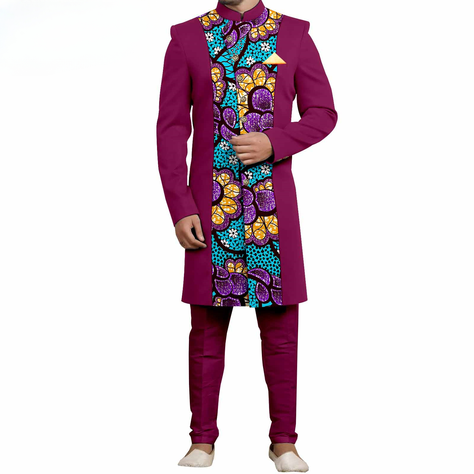 Men`s Suit Slim Fit Embroidery - Mens Formal reseña y precio