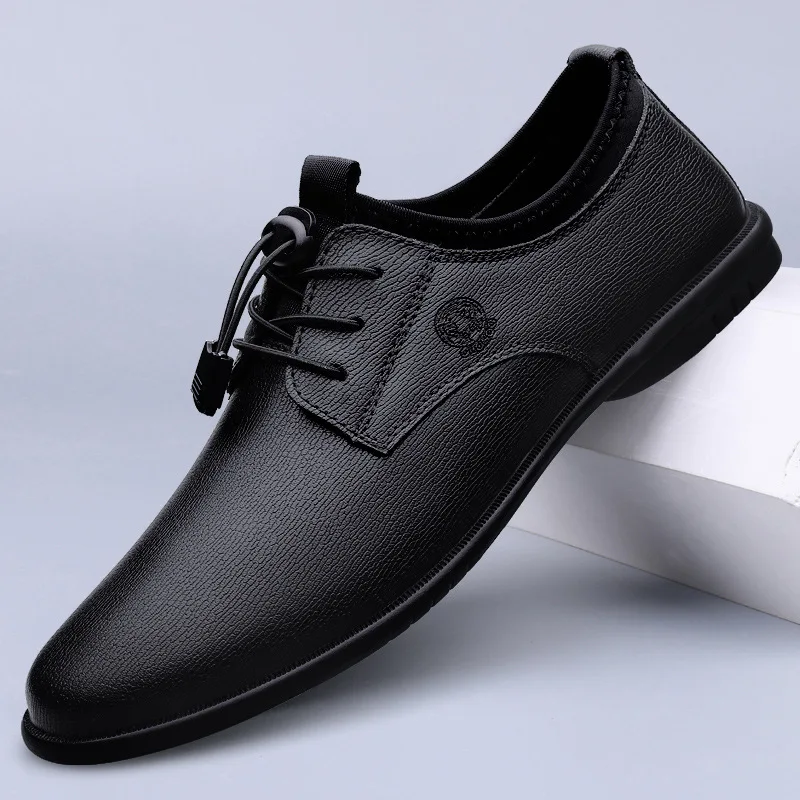 XIHAHA Men's Leather Shoes Bre - Men'S Formal Office Wear Shoes reseña y precio