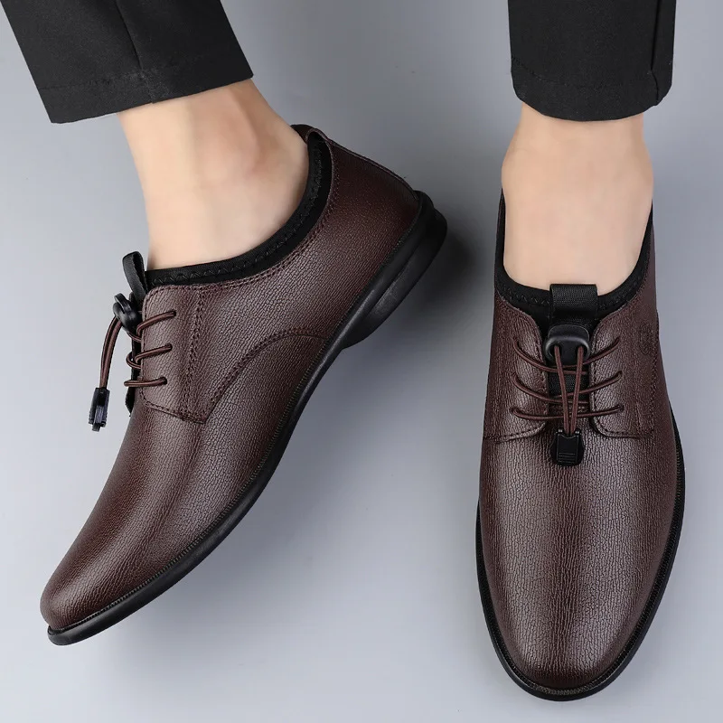 XIHAHA Men's Leather Shoes Bre - Men'S Formal Office Wear Shoes reseña y precio
