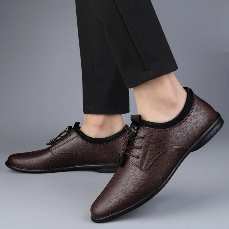 XIHAHA Men's Leather Shoes Bre - Men'S Formal Office Wear Shoes reseña y precio