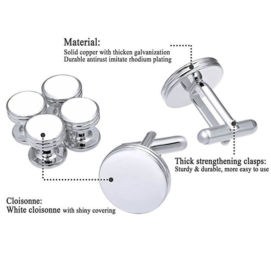 Cufflinks and Studs Set Tuxedo - Mens Formal reseña y precio