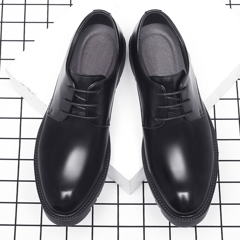 Mens Black Leather Lace Up Dre - Men'S Formal Office Wear Shoes reseña y precio