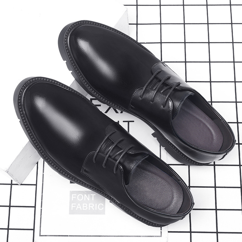 Mens Black Leather Lace Up Dre - Men'S Formal Office Wear Shoes reseña y precio