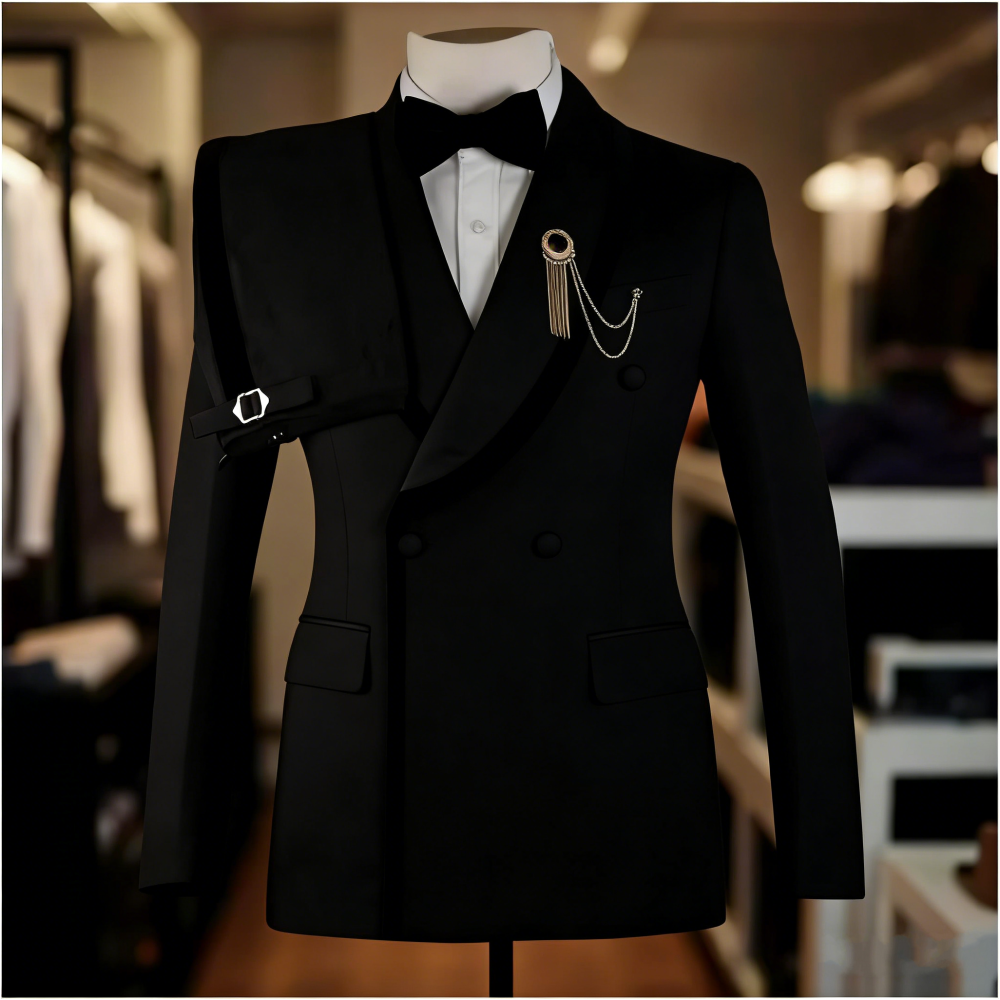 Elegant Men Suits Slim Fit Dou - Men Formal Party Wear Outfit reseña y precio