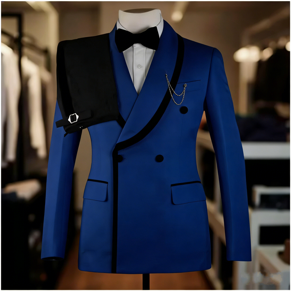 Elegant Men Suits Slim Fit Dou - Men Formal Party Wear Outfit reseña y precio