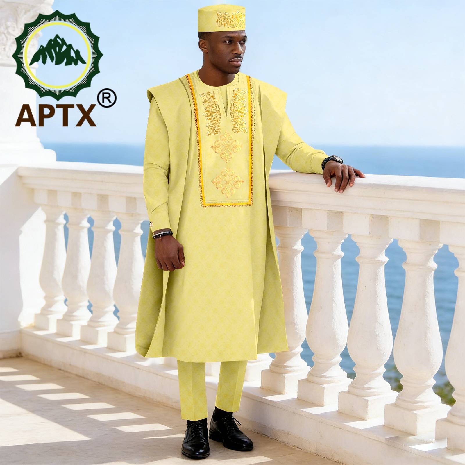 African Traditional Men's 3-Pi - Men Formal Party Wear Outfit reseña y precio