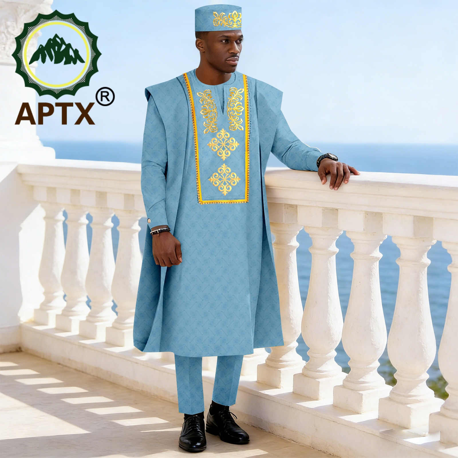 African Traditional Men's 3-Pi - Men Formal Party Wear Outfit reseña y precio