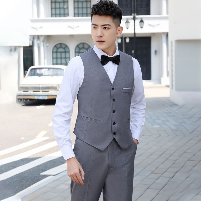 Men Shirt Tuxedo Vest Three Pi - Men Formal Party Wear Outfit reseña y precio