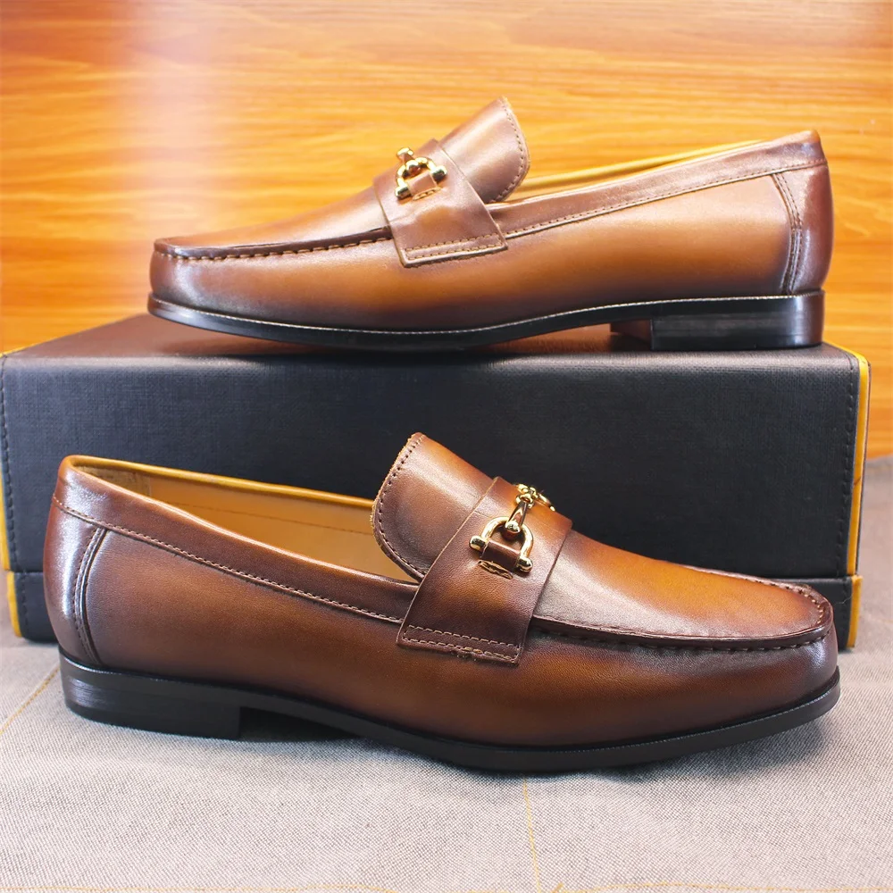 Men's Loafers Dress Shoes roun - Mens Formal reseña y precio
