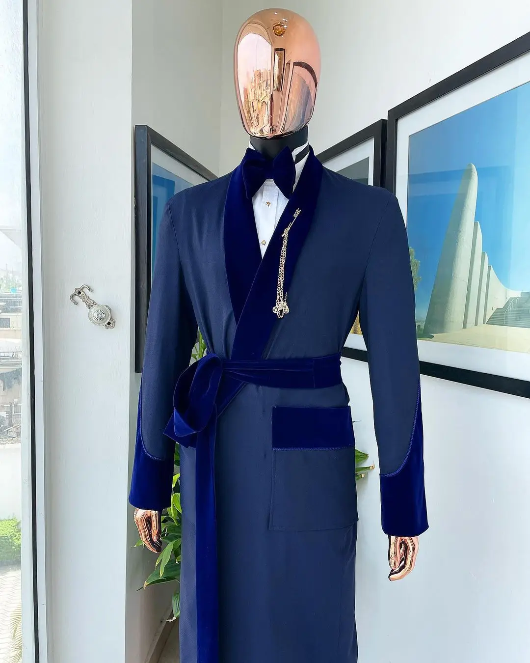 Tailor Made Royal Blue Men Sui - Men Formal Wear Wedding reseña y precio