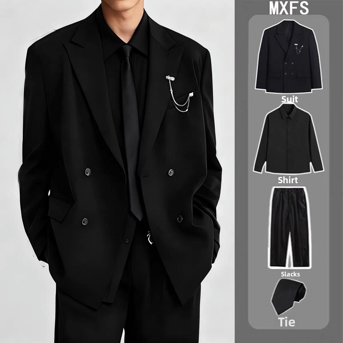 Casual Double-Breasted Wedding - Men'S Formal Wear For Engagement reseña y precio